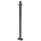 Ornamental bollard | Series 464B | � 60 mm | stationary, to be fixed by plugswith base plate 100 x 150 mm | without lock | with 2 eyelets